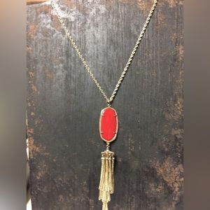 Kendra Scott Rayne Necklace - Red Stone